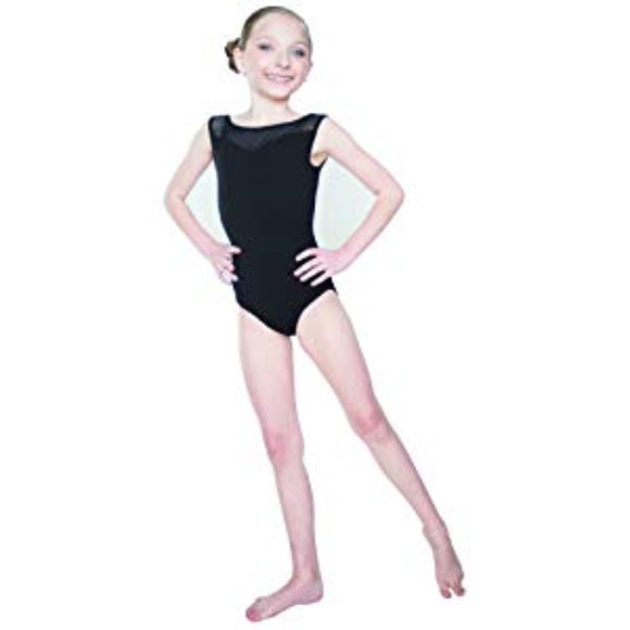 HDW Dancewear Sweetheart Mesh Neckline Leotard - Picture 1 of 2